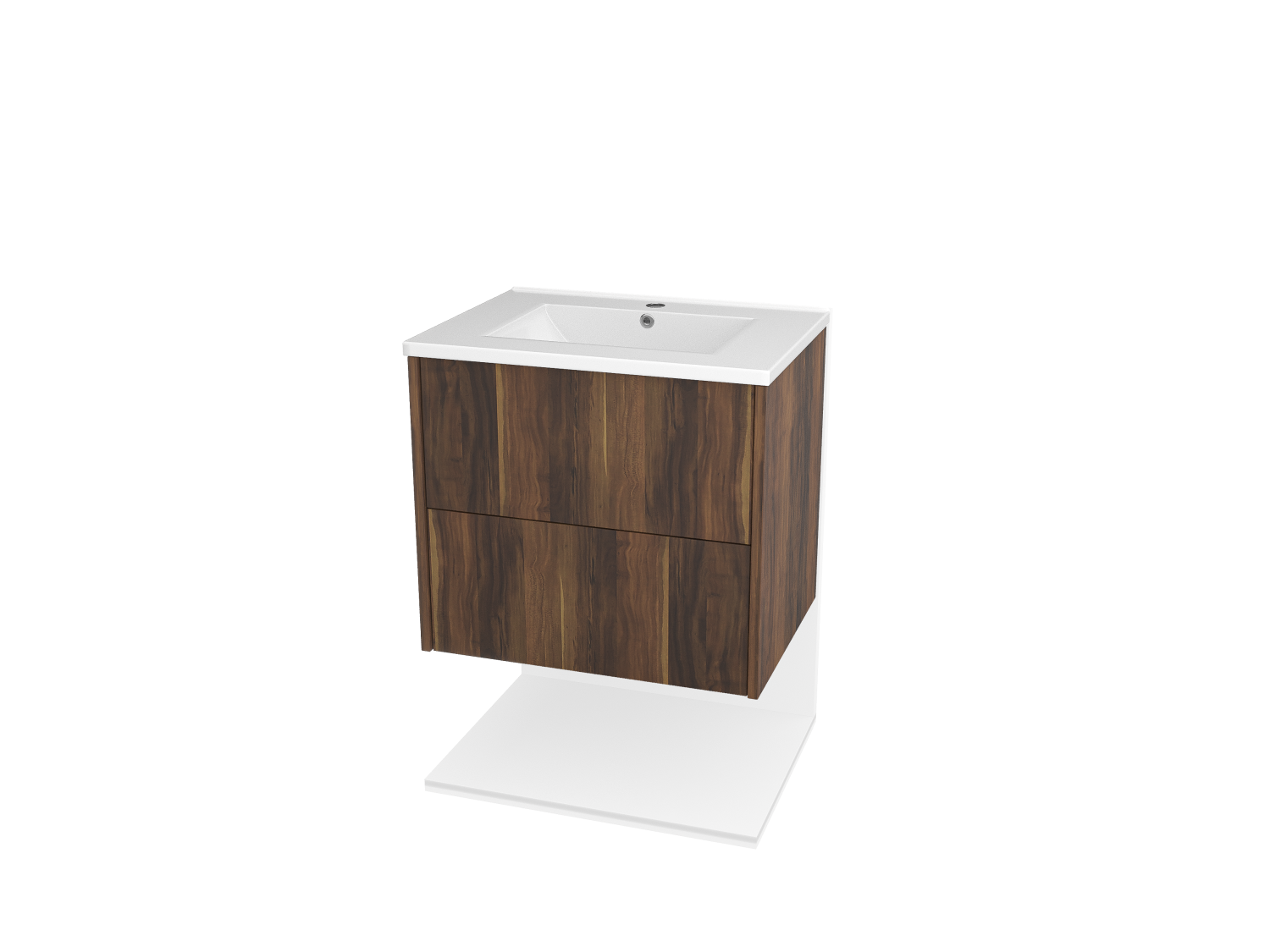 Wall Mounted Sink With Pull-out Drawers