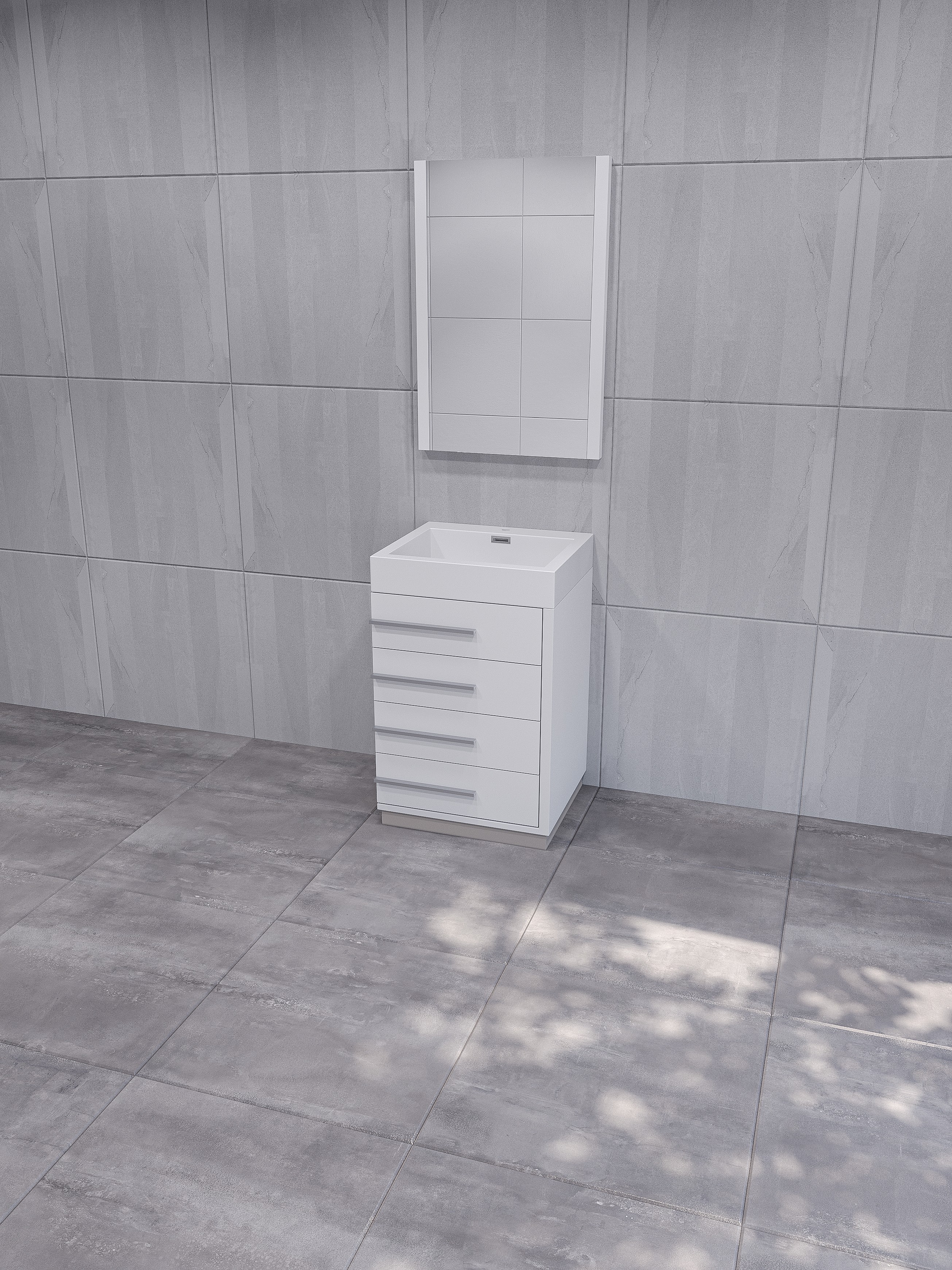 Freestanding Modern Sink With Pull-out Drawers